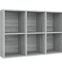 Bücherregal/Sideboard Grau Sonoma 66x30x98 cm Holzwerkstoff