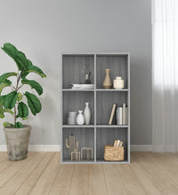 Bücherregal/Sideboard Grau Sonoma 66x30x98 cm Holzwerkstoff