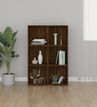 Bücherregal/Sideboard Braun Eichen-Optik 66x30x98 cm