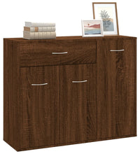 Sideboard Braun Eichen-Optik 88x30x70 cm Holzwerkstoff