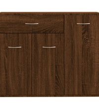 Sideboard Braun Eichen-Optik 88x30x70 cm Holzwerkstoff