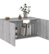 Wandschrank Grau Sonoma 80x39x40 cm Holzwerkstoff