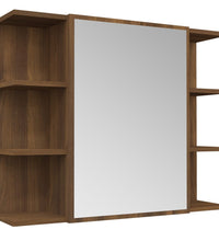 Bad-Spiegelschrank Braun Eiche-Optik 80x20,5x64cm Holzwerkstoff