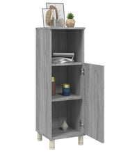 Badschrank Grau Sonoma 30x30x95 cm Holzwerkstoff