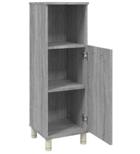 Badschrank Grau Sonoma 30x30x95 cm Holzwerkstoff