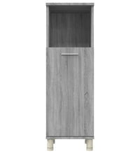 Badschrank Grau Sonoma 30x30x95 cm Holzwerkstoff