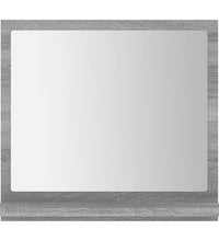 Badspiegel Grau Sonoma 40x10,5x37 cm Holzwerkstoff