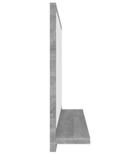 Badspiegel Grau Sonoma 40x10,5x37 cm Holzwerkstoff