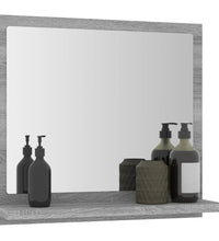 Badspiegel Grau Sonoma 40x10,5x37 cm Holzwerkstoff