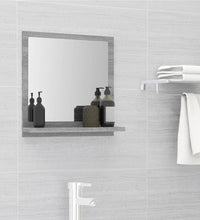 Badspiegel Grau Sonoma 40x10,5x37 cm Holzwerkstoff