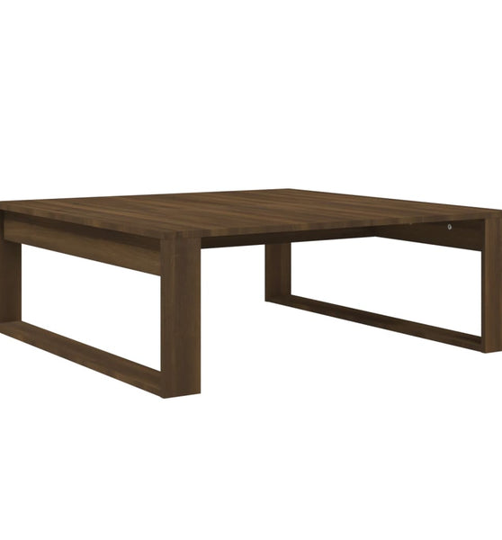 Couchtisch Braun Eichen-Optik 100x100x35 cm Holzwerkstoff