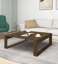 Couchtisch Braun Eichen-Optik 100x100x35 cm Holzwerkstoff