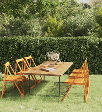 Klappbare Gartenstühle 6 Stk. Massivholz Akazie