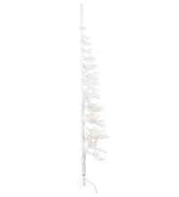 Künstlicher Halb-Weihnachtsbaum mit Ständer Schlank Weiß 150 cm