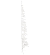 Künstlicher Halb-Weihnachtsbaum mit Ständer Schlank Weiß 210 cm