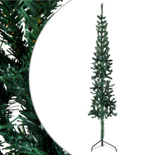 Künstlicher Halb-Weihnachtsbaum mit Ständer Schlank Grün 120 cm