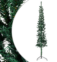 Künstlicher Halb-Weihnachtsbaum mit Ständer Schlank Grün 150 cm