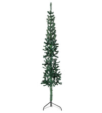 Künstlicher Halb-Weihnachtsbaum mit Ständer Schlank Grün 210 cm