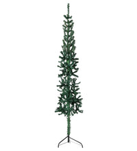 Künstlicher Halb-Weihnachtsbaum mit Ständer Schlank Grün 240 cm