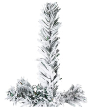 Künstlicher Halb-Weihnachtsbaum mit Schnee Schlank 150 cm