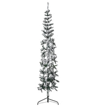 Künstlicher Halb-Weihnachtsbaum mit Schnee Schlank 180 cm