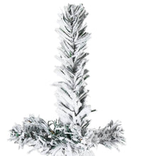 Künstlicher Halb-Weihnachtsbaum mit Schnee Schlank 210 cm