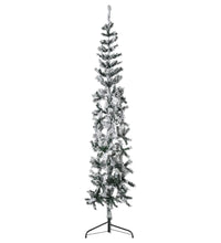 Künstlicher Halb-Weihnachtsbaum mit Schnee Schlank 240 cm