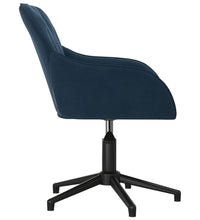 Esszimmerstühle 2 Stk. Drehbar Blau Samt