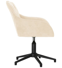 Esszimmerstühle 2 Stk. Drehbar Creme Samt