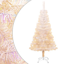 Künstlicher Weihnachtsbaum Schillernde Spitzen Weiß 150 cm PVC