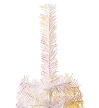 Künstlicher Weihnachtsbaum Schillernde Spitzen Weiß 180 cm PVC