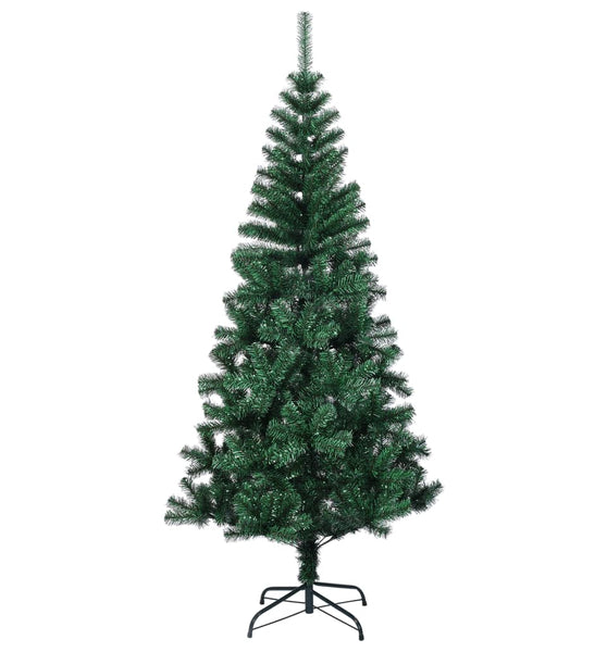 Künstlicher Weihnachtsbaum Schillernde Spitzen Grün 150 cm PVC