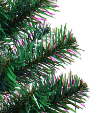 Künstlicher Weihnachtsbaum Schillernde Spitzen Grün 210 cm PVC