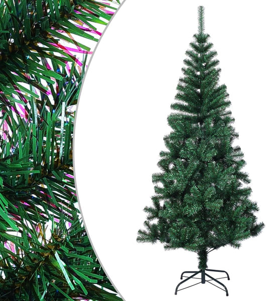 Künstlicher Weihnachtsbaum Schillernde Spitzen Grün 240 cm PVC