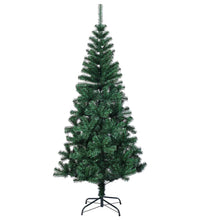 Künstlicher Weihnachtsbaum Schillernde Spitzen Grün 240 cm PVC