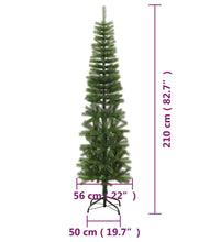 Künstlicher Weihnachtsbaum mit Ständer Schlank 210 cm PE
