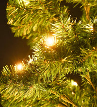 Spiral-Weihnachtsbaum mit Beleuchtung und Ständer Grün 180 cm