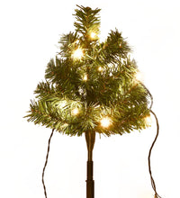 Wegbeleuchtung Weihnachtsbäume 6 Stk. Warmweiße LEDs 45 cm PVC