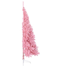 Künstlicher Halb-Weihnachtsbaum mit Ständer Rosa 210 cm PVC