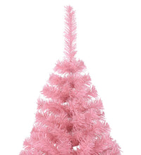 Künstlicher Halb-Weihnachtsbaum mit Ständer Rosa 210 cm PVC