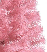 Künstlicher Halb-Weihnachtsbaum mit Ständer Rosa 210 cm PVC