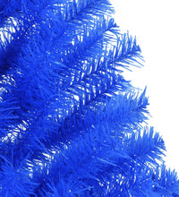 Künstlicher Halb-Weihnachtsbaum mit Ständer Blau 120 cm PVC