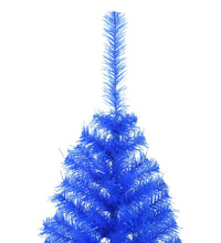 Künstlicher Halb-Weihnachtsbaum mit Ständer Blau 150 cm PVC