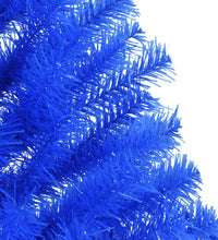 Künstlicher Halb-Weihnachtsbaum mit Ständer Blau 150 cm PVC