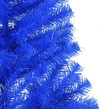 Künstlicher Halb-Weihnachtsbaum mit Ständer Blau 210 cm PVC