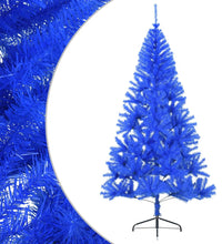 Künstlicher Halb-Weihnachtsbaum mit Ständer Blau 240 cm PVC