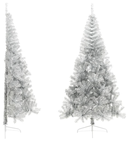 Künstlicher Weihnachtsbaum mit Ständer Silber 240 cm PET