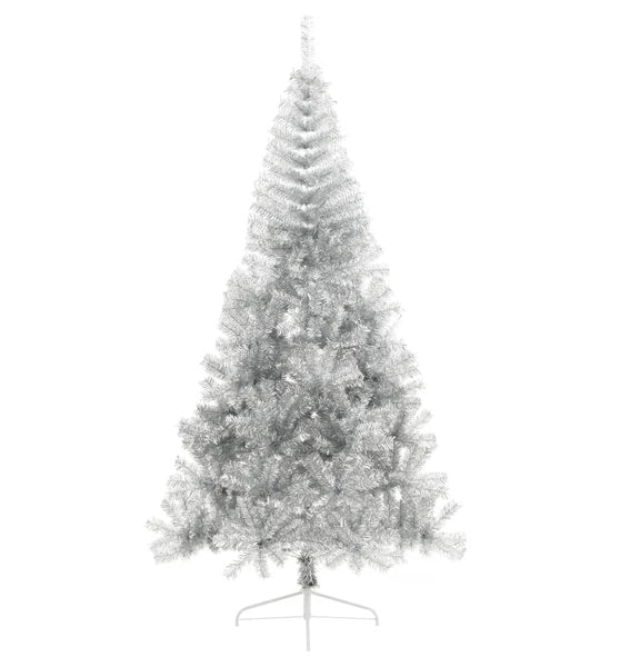 Künstlicher Weihnachtsbaum mit Ständer Silber 240 cm PET