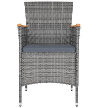 11-tlg. Garten-Essgruppe mit Kissen Grau