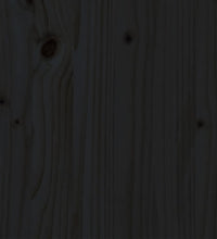 Massivholzbett Schwarz 200x200 cm